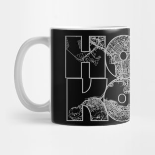 Hong Kong Street Map Mug